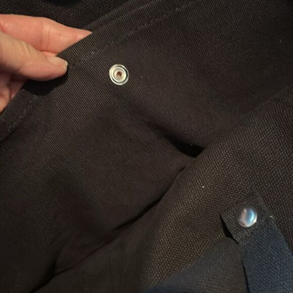 Land's End Tote Canvas embroidered zipper long handle embroidered dinosaur L - Picture 8 of 12